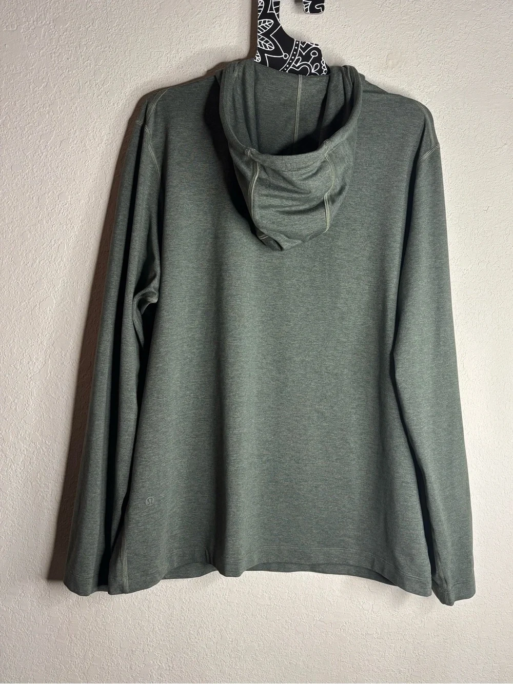Lululemon Soft Jersey Pullover Hoodie green heather size medium M3EXOS